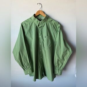 Ariat Men's Green Casual Button Down Shirt